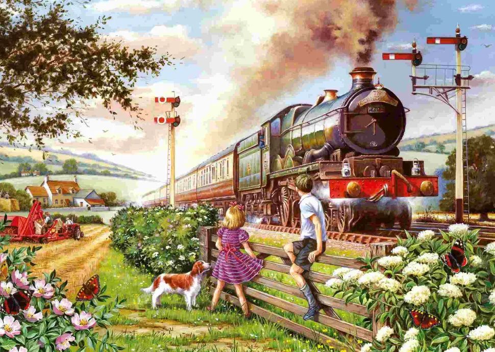 Puzzle Crianças Ferroviárias