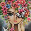 Puzzle Dama com Flores - Edição Especial Romi Lerda
