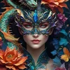 Puzzle Dama com um dragão