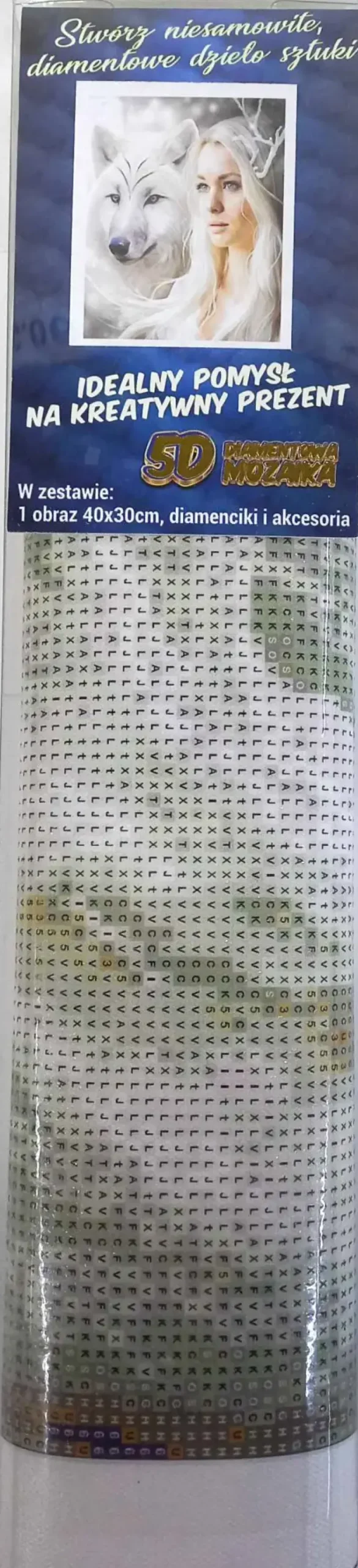 Puzzle Diamant painting: Rainha das Planícies de Gelo 30x40cm