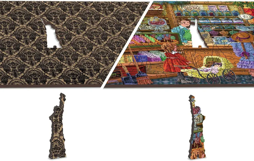 Puzzle Doces aventuras em madeira