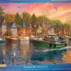 Puzzle Dominic Davison: pôr do sol no porto