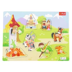 Puzzle Drevená vkláda膷ka Zámok