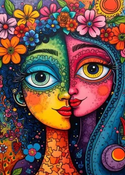 Puzzle Duo colorido