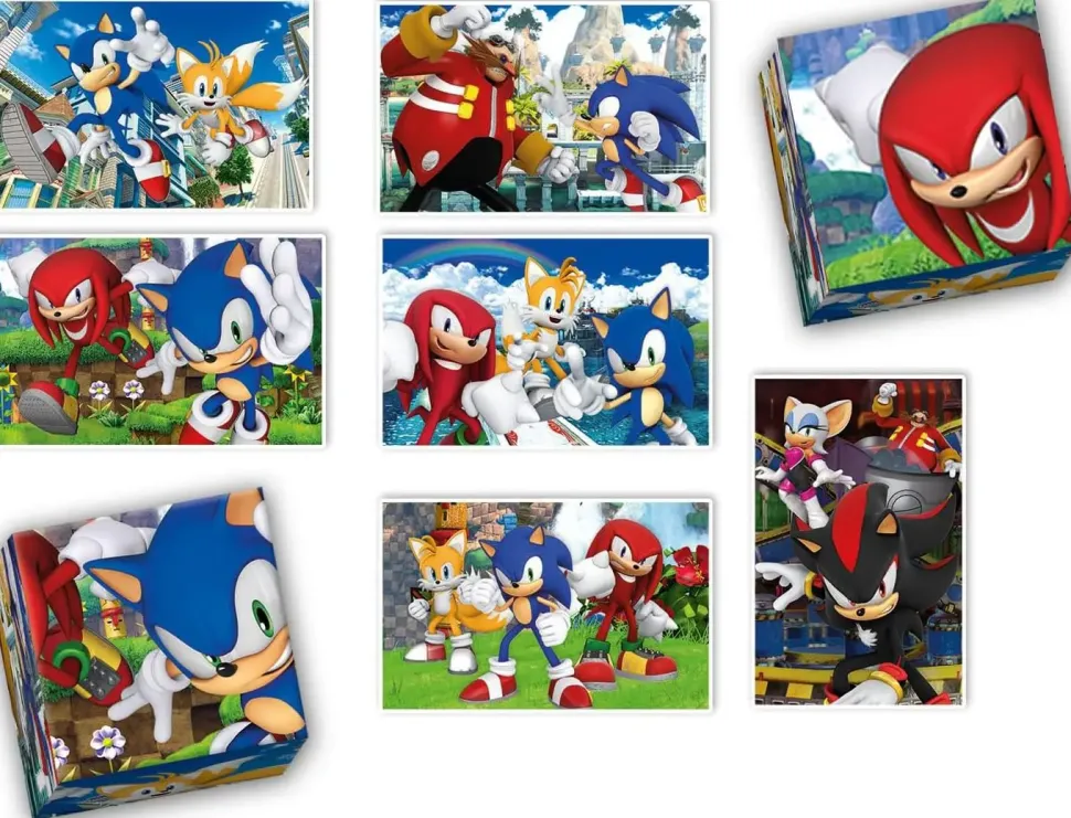 Puzzle Edukit Sonic + cubos+memorando