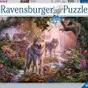 Puzzle Família lobo no verão