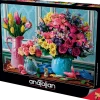 Puzzle Flores em vasos