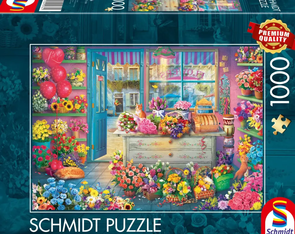 Puzzle Floricultura colorida