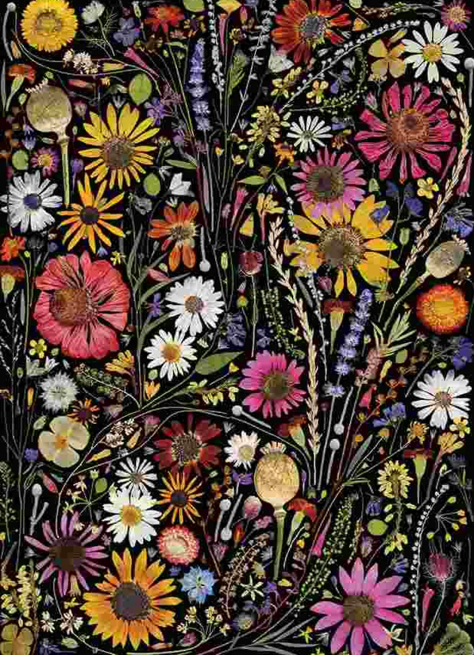 Puzzle Flower Press: Felicidade