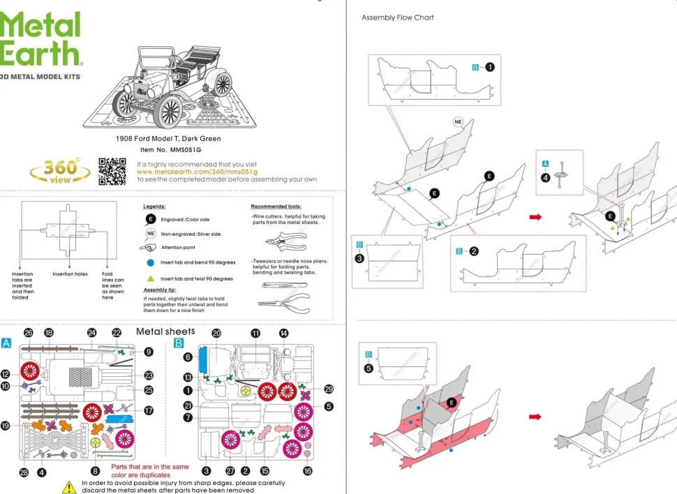 Puzzle Ford modelo T 1908 cor