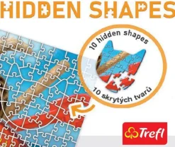 Puzzle Férias em Hidden Shapes Cats