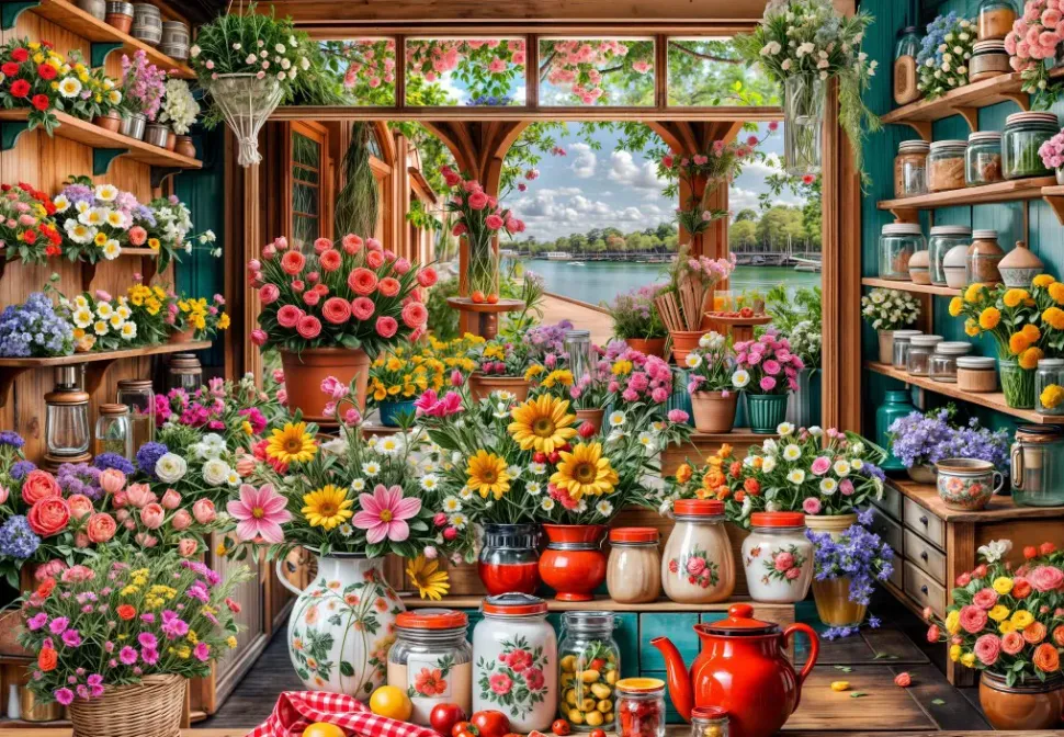 Puzzle Fuga floral
