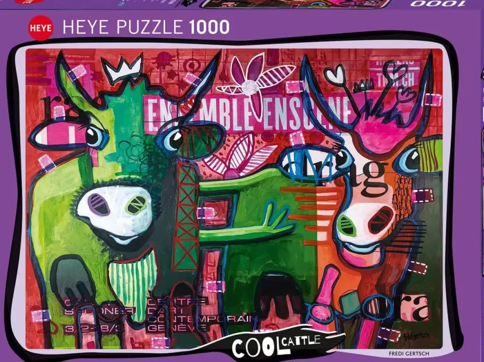 Puzzle Gado Legal - Vacas Listradas
