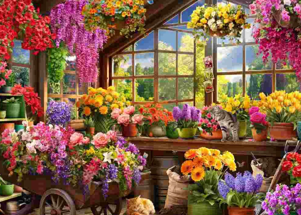 Puzzle Galpão de vasos