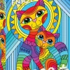 Puzzle Gato e gatinho inseparáveis