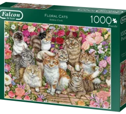 Puzzle Gatos Florais