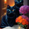 Puzzle Gatos pretos