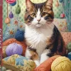Puzzle Gato Tricotado