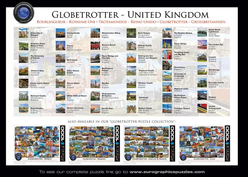 Puzzle Globetrotter, Reino Unido