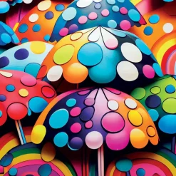 Puzzle Guarda-chuva colorido