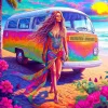 Puzzle Hippie de coração