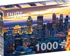 Puzzle Horizonte de Montreal à noite, Canadá