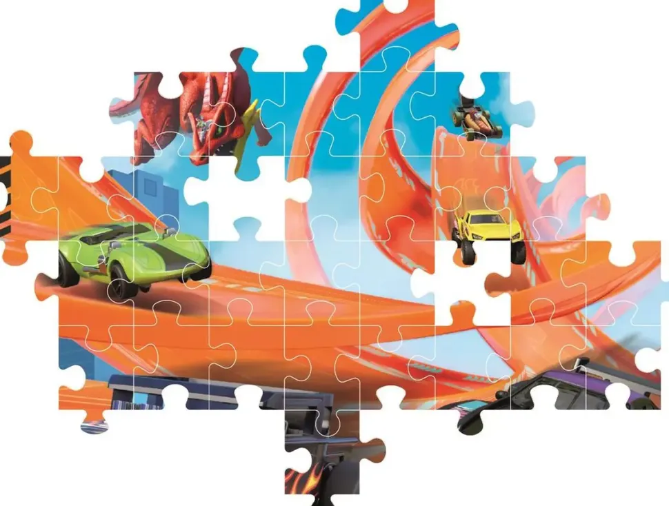 Puzzle Hot Wheels 104 peças