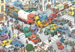 Puzzle Jan van Haasteren: caos no trânsito