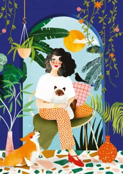 Puzzle Jardim Azul