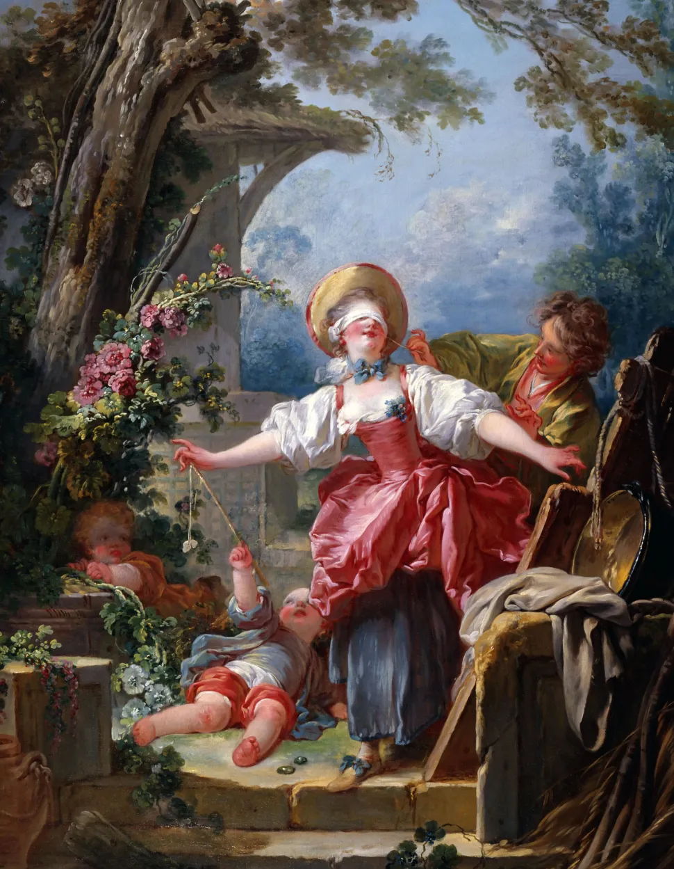 Puzzle Jean-Honoré Fragonard: Blind Man's Bluff