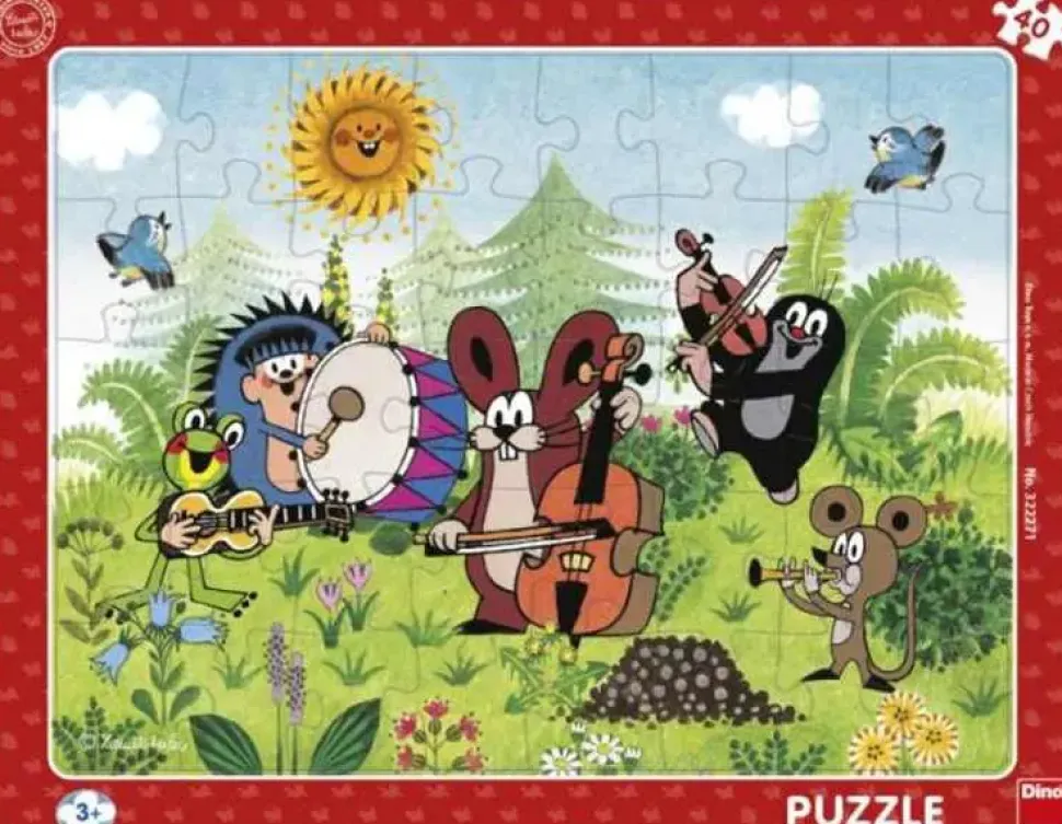 Puzzle Krtko a kapela 40 dielikov