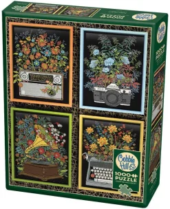 Puzzle Kvetinové Predmety