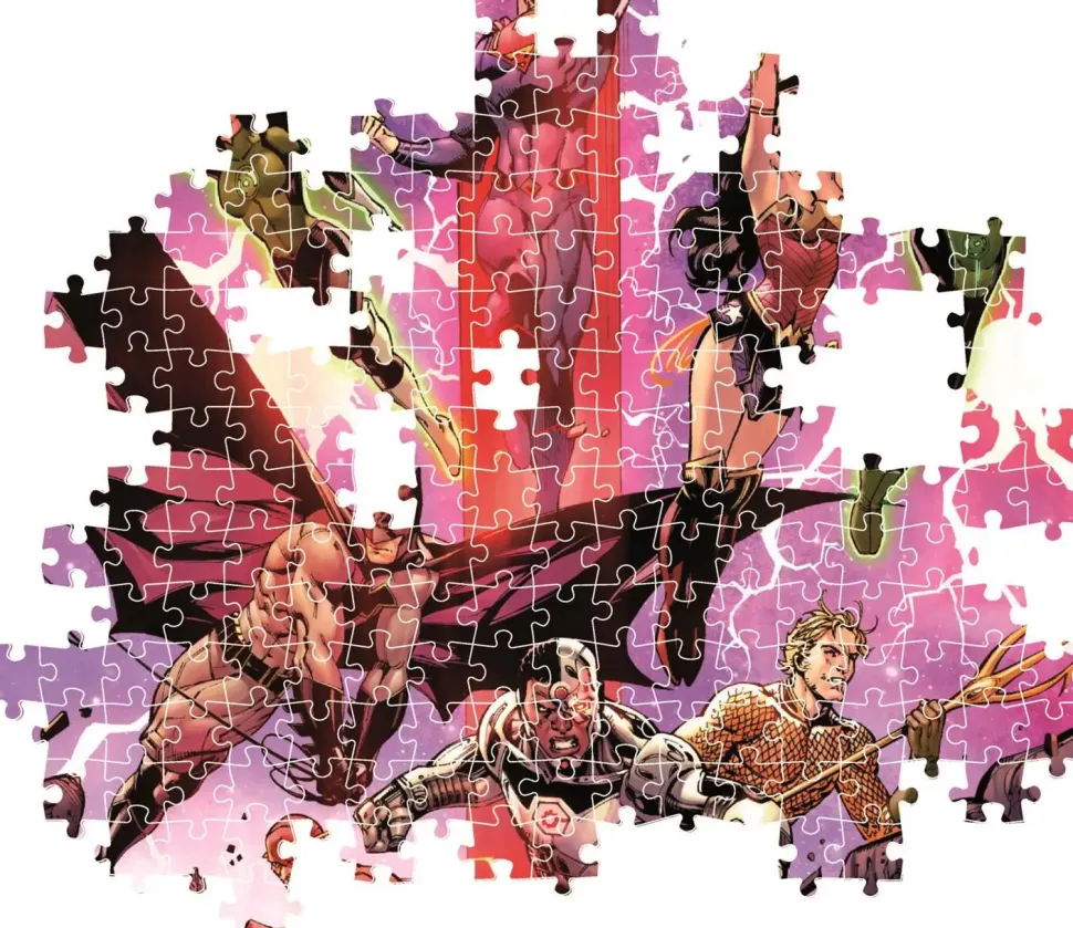 Puzzle Liga da Justiça compacta da DC Comics