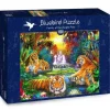 Puzzle Linda: família na piscina da selva