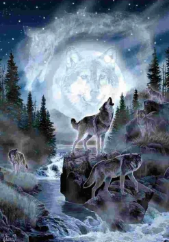 Puzzle Lobo da Lua