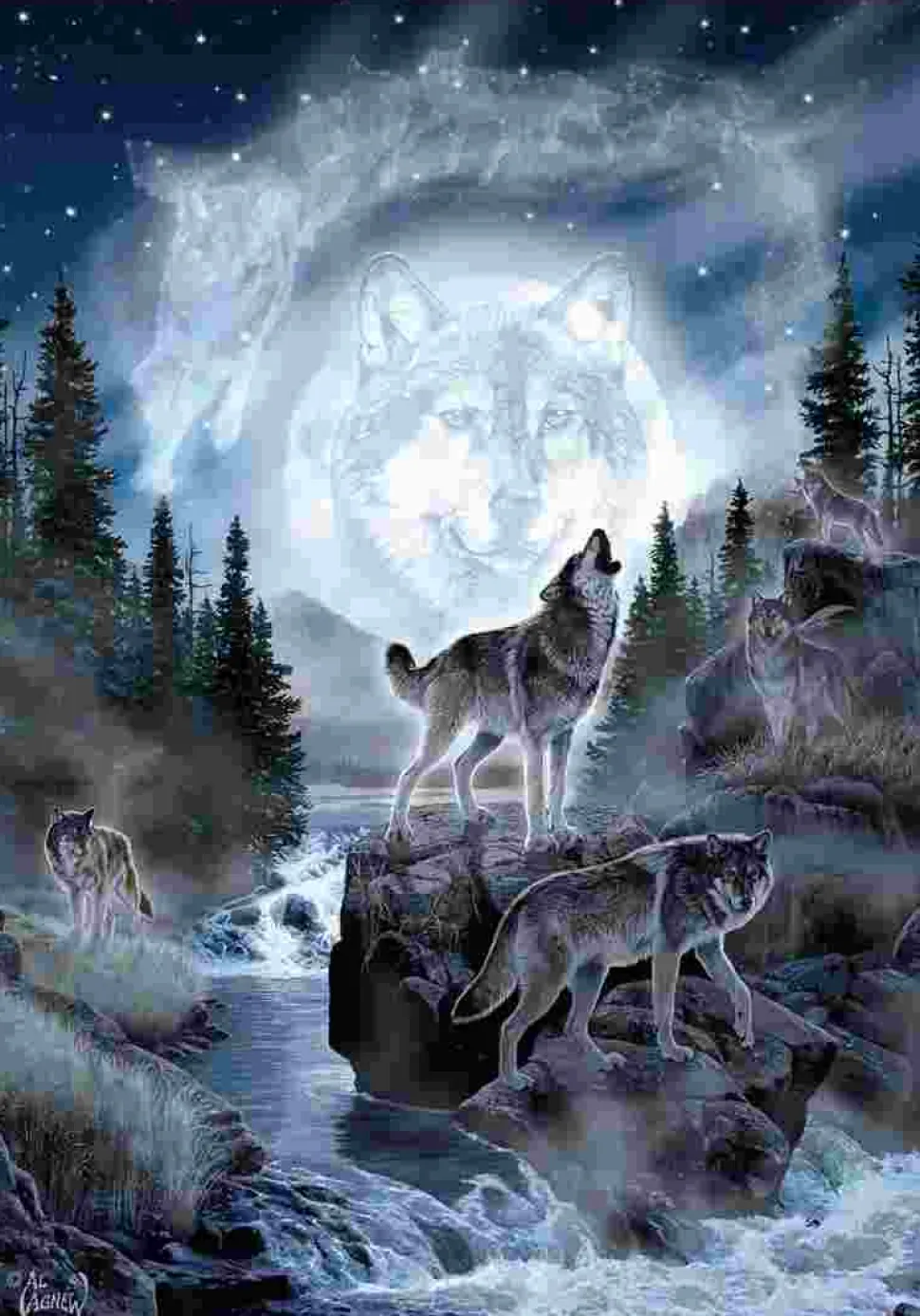 Puzzle Lobo da Lua