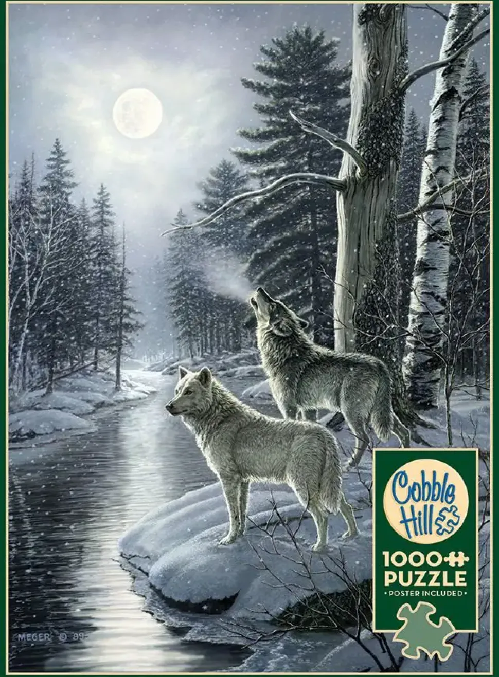 Puzzle Lobos ao luar