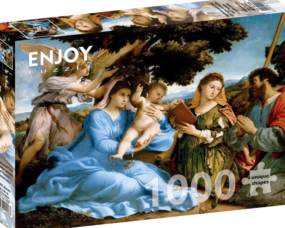 Puzzle Madonna e Criança com Santos Catherine e Thomas