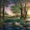 Puzzle Magia matinal no lago