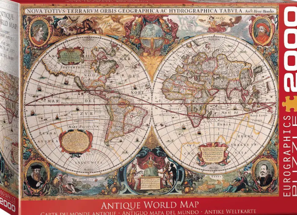 Puzzle Mapa sveta v 17. storo膷í