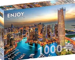 Puzzle Marina de Dubai à noite