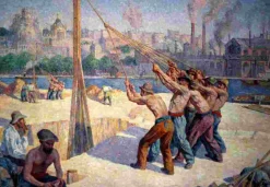 Puzzle Maximilien Luce - Les Batteurs de Pieux, 1903