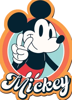 Puzzle Mickey Mouse retrô de madeira