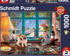 Puzzle Na mesa de quebra-cabeça