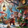 Puzzle Natal encantado no bosque