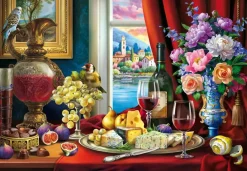 Puzzle Natureza morta e vinho