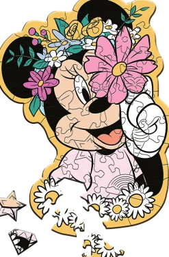 Puzzle No mundo da Minnie de madeira