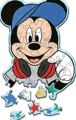 Puzzle No mundo do Mickey de madeira
