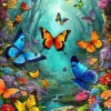 Puzzle Nuvens de borboletas