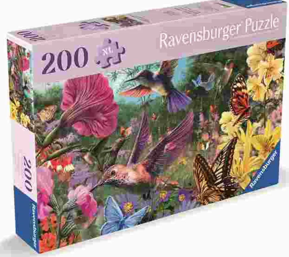 Puzzle O mundo dos beija-flores e das borboletas XL